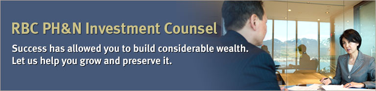 RBC Phillips, Hager & North Investment Counsel - Success has allowed you to build considerable wealth. Let us help you grow and preserve it.