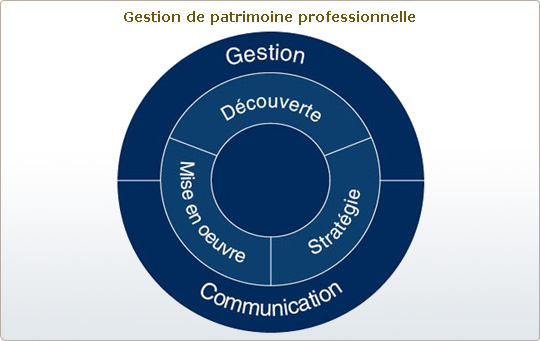 Diagramme gestion de patrimoine professionnelle
